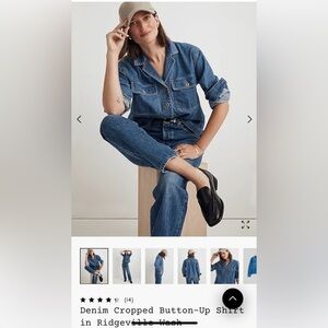 NWOT Madewell denim shirt